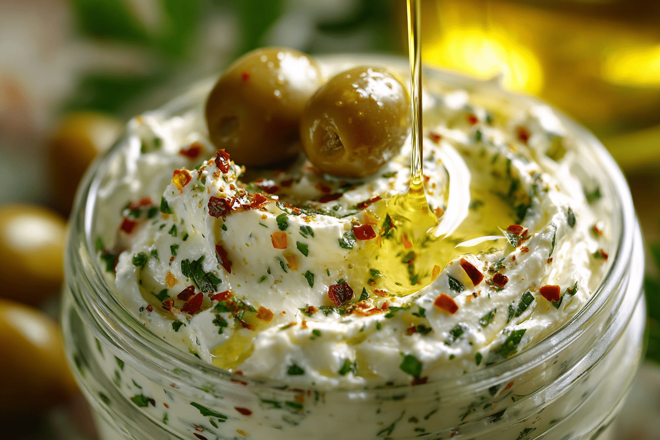 Irresistible Creamy Feta and Green Olive Dip 5Minute Savory Favorite